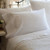Taylor Linens Tailored Pinefore White King Pillowcase Set