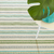 Dash & Albert Long Slade Teal Handwoven Cotton Rug Dash and Albert