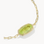 Elaina Luxe Gold Chain Bracelet in Light Green CZ