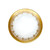 Arte Italica Vetro Gold Salad/Dessert Plate