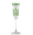 Arte Italica Giardino Champagne Flute in Green - Set of 4 Arte Italica