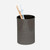 Pigeon & Poodle Buren Brush Holder in Black Nickel Etched Metal Pigeon & Poodle