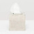 Pigeon & Poodle Buren Tissue Box in Shiny Nickel Etched Metal Pigeon & Poodle
