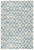 Dash & Albert Melange Diamond Blue Washable Rug Dash and Albert