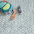 Dash & Albert Melange Diamond Blue Washable Rug Dash and Albert