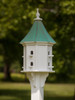 14"W x 36"H - Octagon Dovecote Birdhouse with Perches