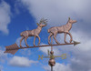 Large Doe and Buck Weathervane