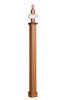 Springfield Post Poly Wood Grain Lantern Post Chestnut