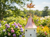 Octagon Dovecote Birdhouse with Flying Pig Weathervane 