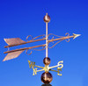 Large Double Tail Scroll Arrow Weathervane 