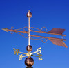 Large Double Tail Scroll Arrow Weathervane 