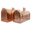 Premium Etched Copper Mailbox size comparison 