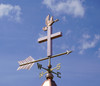 Premium Cross Weathervane With Peace Dove 