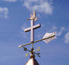 Premium Cross Weathervane With Peace Dove 