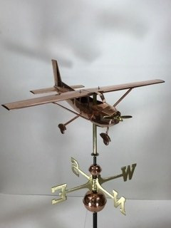 High Wing Plane Weathervane at Weathervanes of Maine