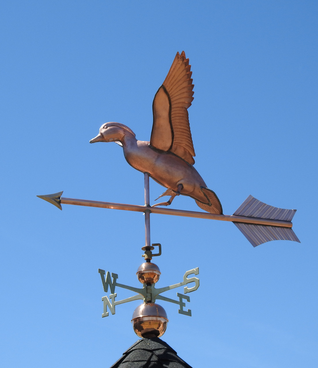 Jumbo Landing Duck Weathervane at Weathervanes of Maine