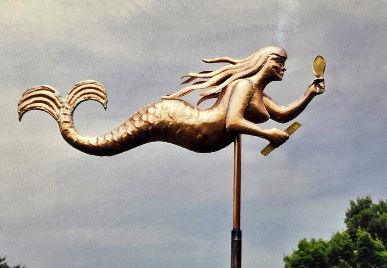 Shell Weathervanes Mermaid Weathervane Stand