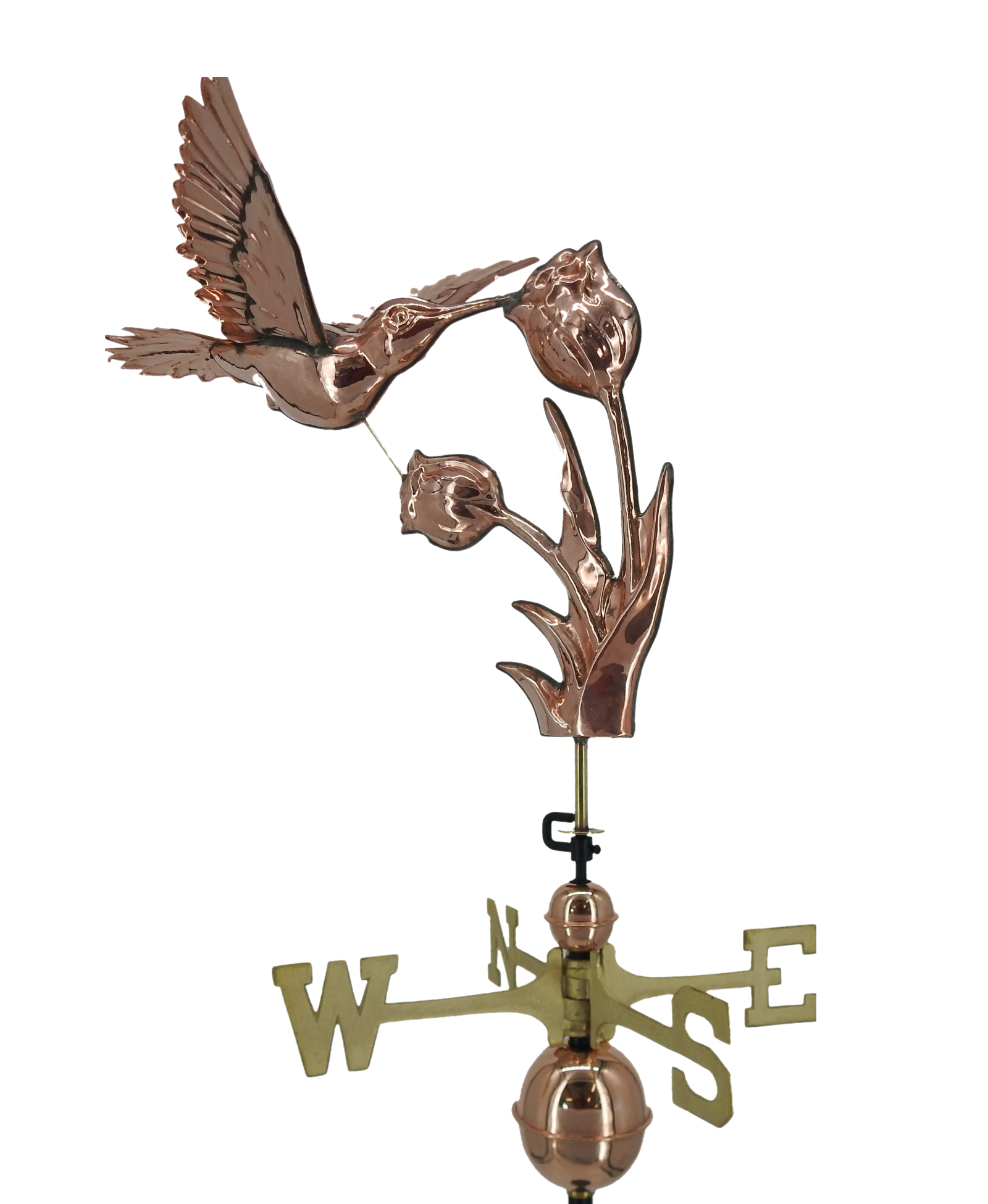 Hummingbird with Flowers Weathervane Eastcoast Weathervanes