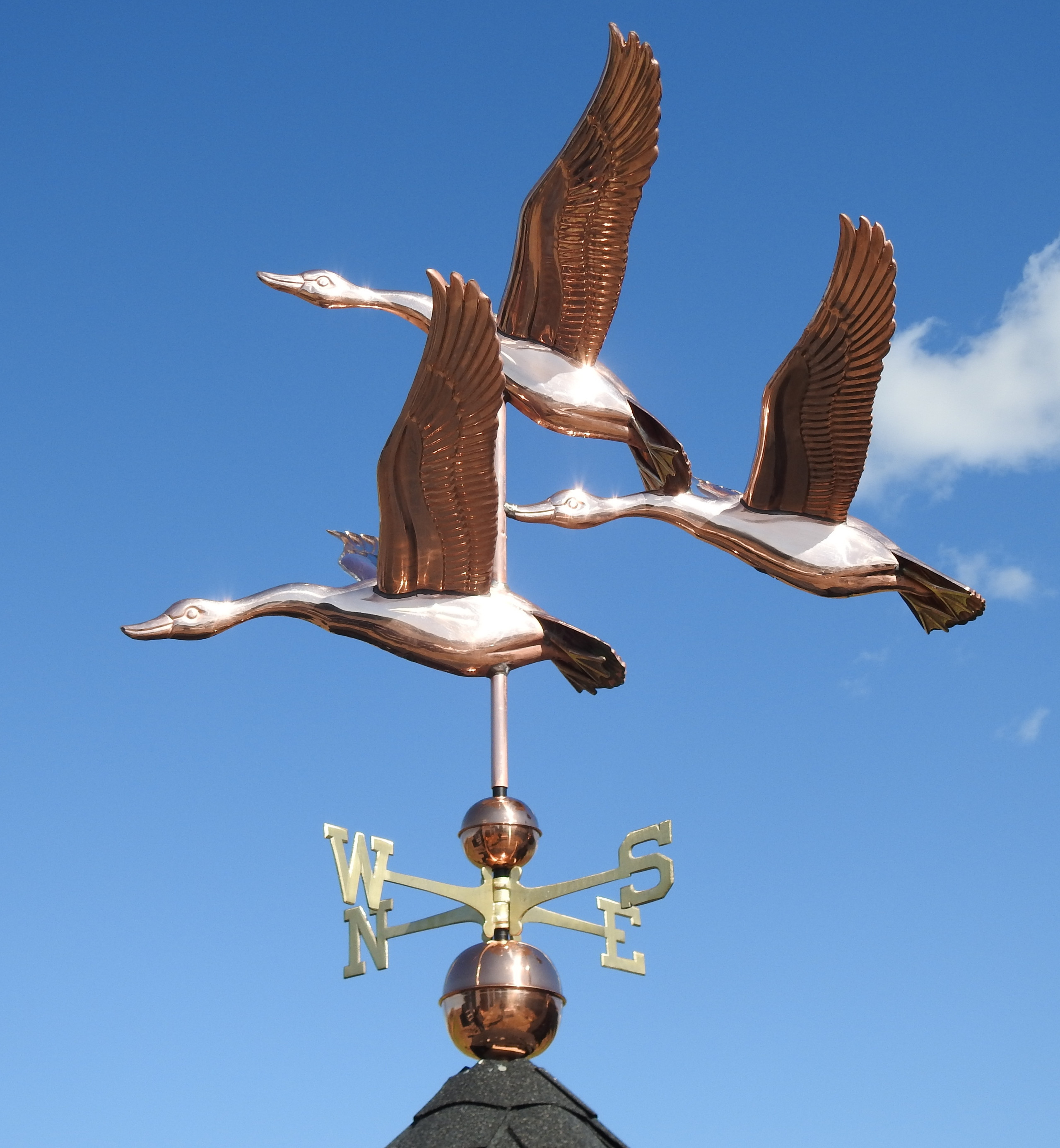 Large Deluxe Three Geese Weathervane Eastcoast Weathervanes