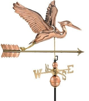 Deluxe Blue Heron Weathervane Eastcoast Weathervanes