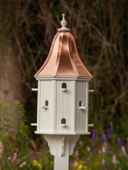 16"W x 42"H - Octagon Dovecote Birdhouse with Perches 16"W x 42"H - Octagon Dovecote Birdhouse with Perches