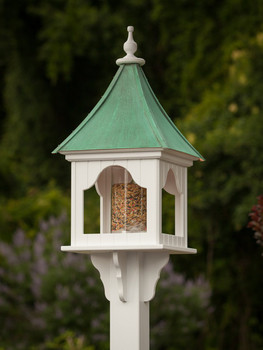 14"W x 36"H - Square Birdfeeder 14"W x 36"H - Square Birdfeeder