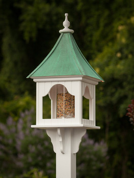 14"W x 36"H - Square Birdfeeder