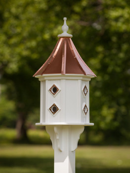 14"W x 36"H - Octagon Dovecote Birdhouse With Portals 14"W x 36"H - Octagon Dovecote Birdhouse With Portals