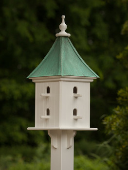 12"W x 32"H - Square Dovecote Birdhouse with Perches