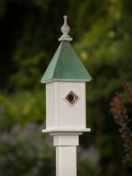 8"W x 26"H - Square Blue Bird House 8"W x 26"H - Square Blue Bird House