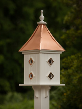 12"W x 32"H - Square Dovecote Birdhouse