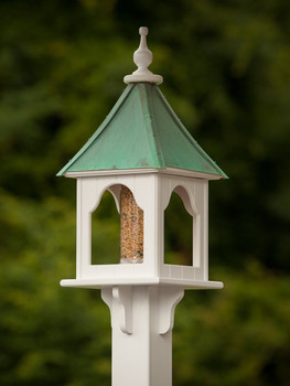 10"W x 28"H - Square Bird Feeder