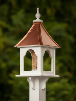 10"W x 28"H - Square Bird Feeder