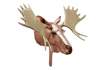 copper moose head 