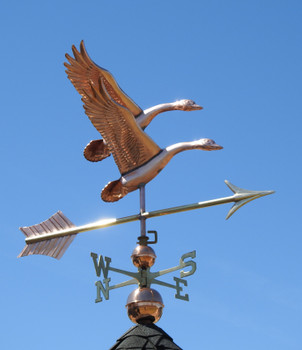 Mating Pair Geese Weathervane