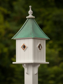10"x 28" Square Blue Bird House 10"x 28" Square Blue Bird House