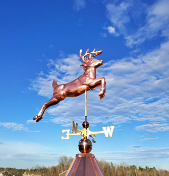 3D Leaping Buck Weathervane 