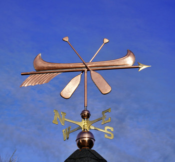 Canoe with Paddles Weathervane