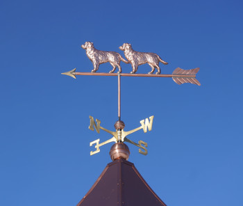 Two Golden Retrievers Weathervane
