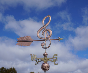 Music Note (G Clef) Weathervane 