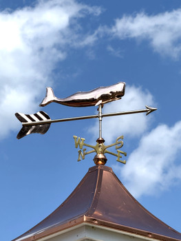 Small Whale Weathervane With Arrow 