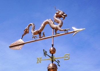 Large Dragon Weathervane With Arrow 