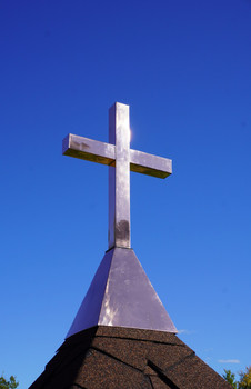 Cross Finial With Cap 