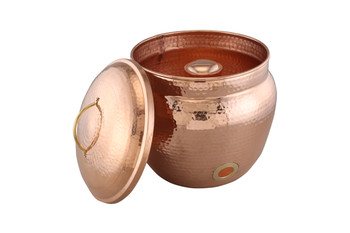 Handcrafted Copper Hose Pot with Lid