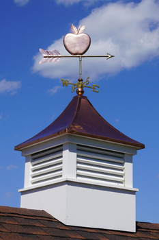 Small Apple Weathervane on cupola 