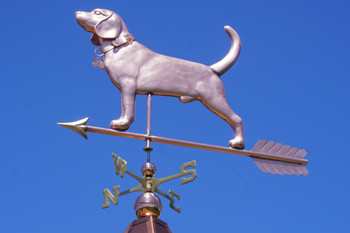 Large Beagle Weathervane with Collar 