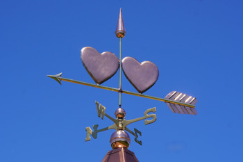 Two Hearts Weathervane