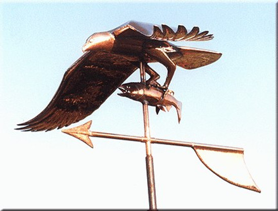 Osprey with Fish Weathervane