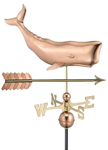 Killer Whale Silhouette Steel Weathervane