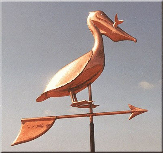 Pelican with Fish Weathervane